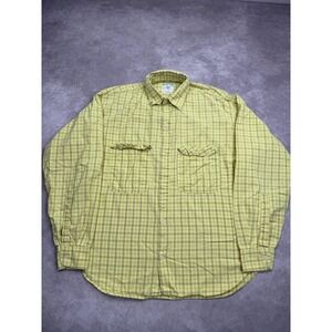 Vintage Benetton Shirt Mens Small Plaid Button Up Made Italy 90s Rare‎